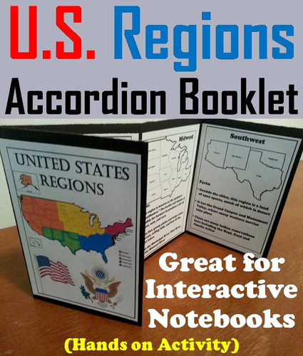 Regions of the United States Accordion Booklet