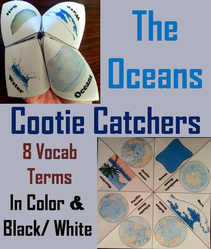 Oceans Cootie Catchers