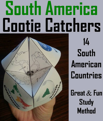 Geography: South America Cootie Catchers