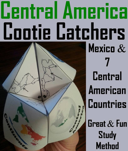 Geography: Central America Cootie Catcheres