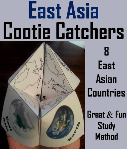 Geography: East Asia Cootie Catcher