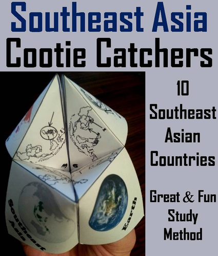 Geography: Southeast Asia Cootie Catchers