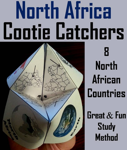 Geography: North Africa Cootie Catchers