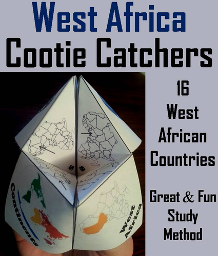 Geography: West Africa Cootie Catchers