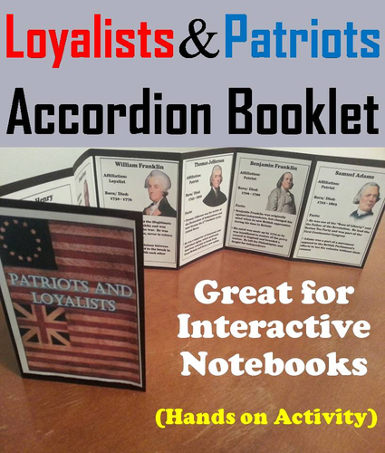 Loyalists and Patriots Accordion Booklet