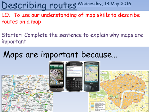 Map Skills - Describing Routes - Catch the Criminal 