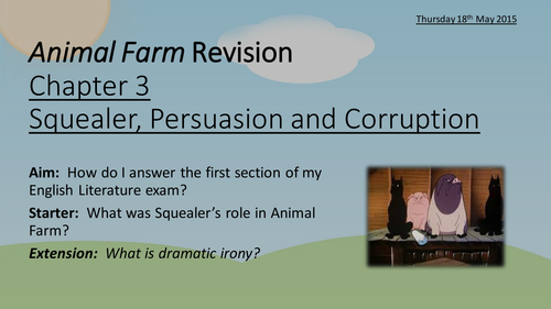 Animal Farm Revision - Lit Exam Question - Edexcel 2010
