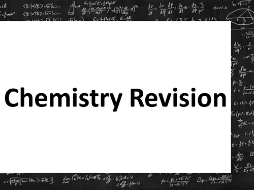 GCSE Chemistry Revision (Foundation) 