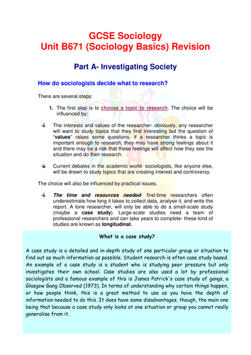 aqa sociology gcse past papers research methods