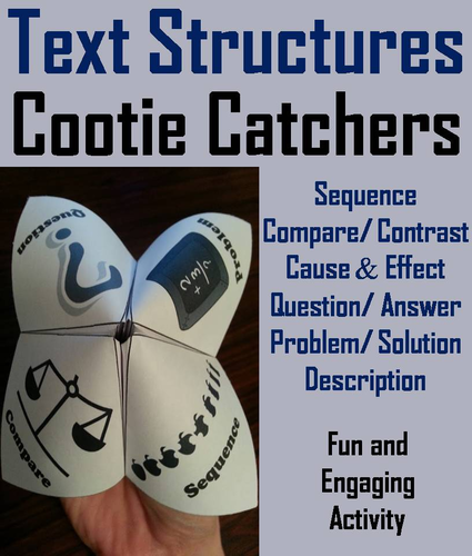 Text Structures Cootie Catchers