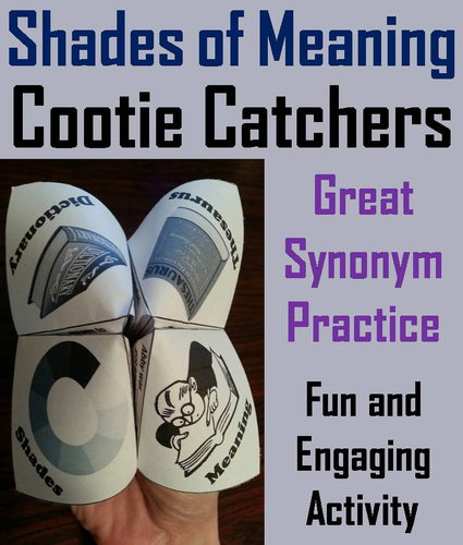 Shades of Meaning Cootie Catchers