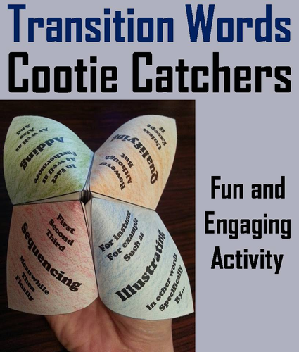 Transition Words Cootie Catchers