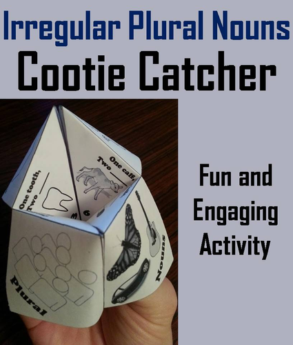 Irregular Plural Nouns Cootie Catchers