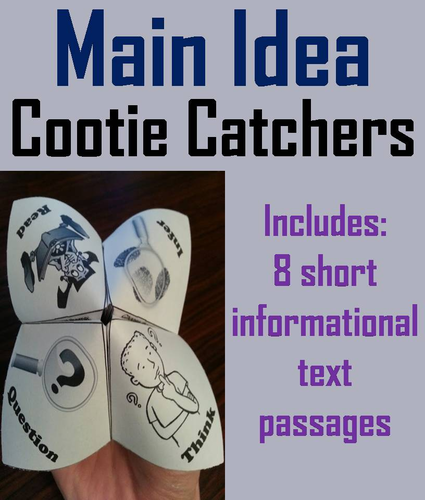 Main Idea Cootie Catchers