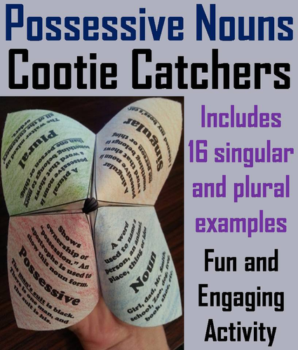 Possessive Nouns Cootie Catchers