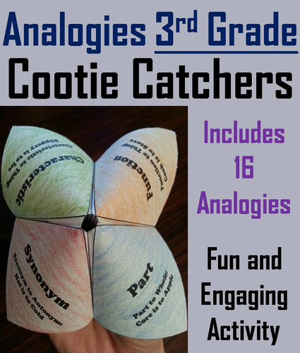 Analogies: 3rd Cootie Catchers