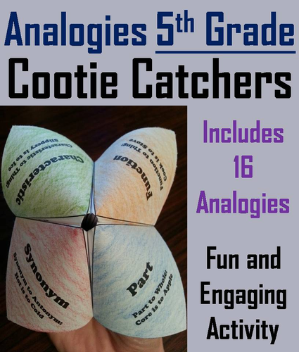 Analogies: 5th Grade Cootie Catchers