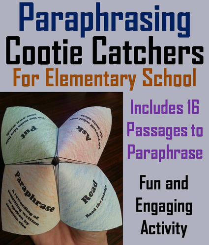 Paraphrasing Cootie Catchers