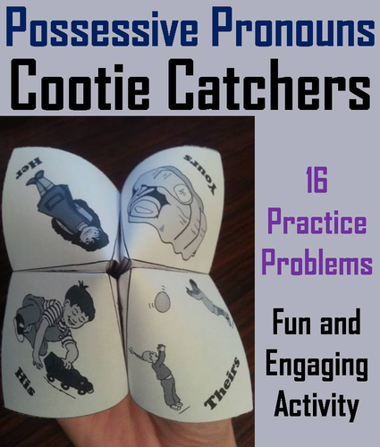Possessive Pronouns Cootie Catchers
