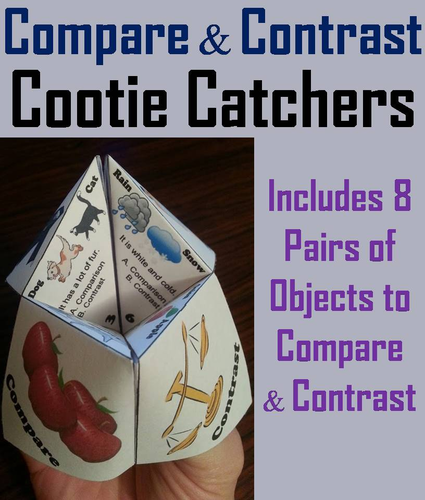 Compare and Contrast with Pictures Cootie Catchers