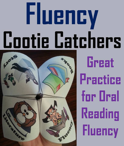 Fluency Passages Cootie Catchers