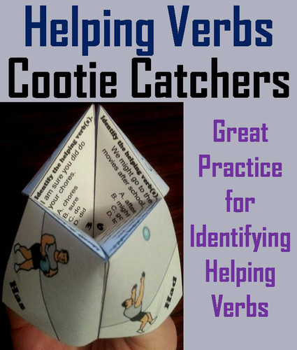 Helping Verbs Cootie Catchers