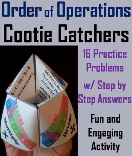 Order of Operations Cootie Catchers