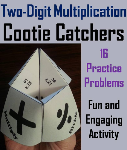 Two Digit Multiplication Cootie Catchers
