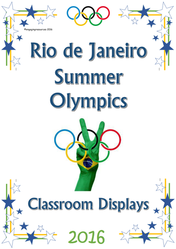 Rio Olympics 2016 themed Olympic Rio Displays and Posters