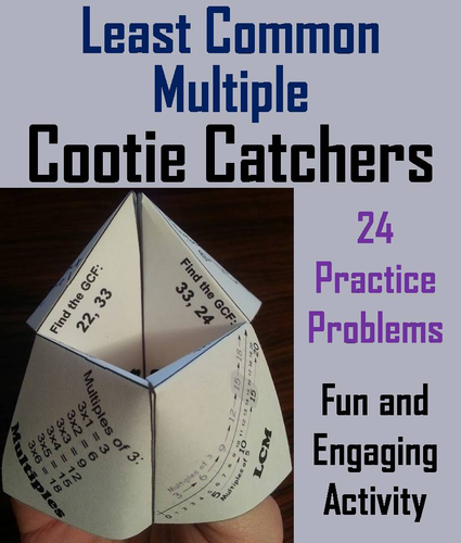 Least Common Multiple Cootie Catchers