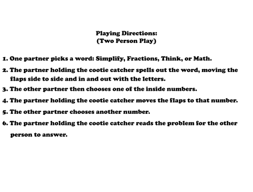 Simplifying Fractions