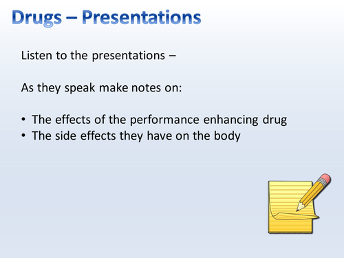 GCSE PE Drugs