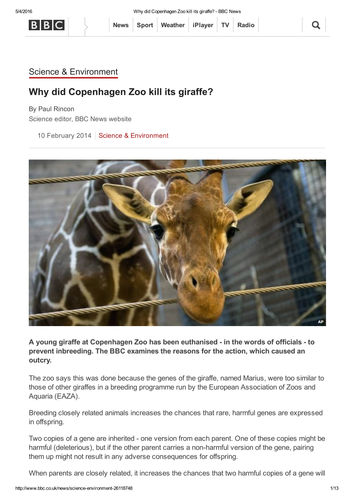 Why Zoos Are Ethical