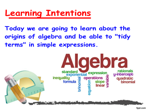 Collecting like terms presentation