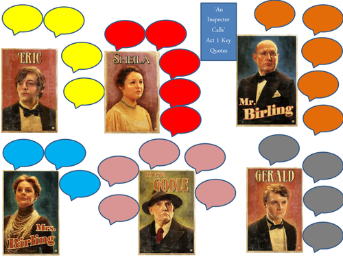An Inspector Calls - Collecting Key quotes