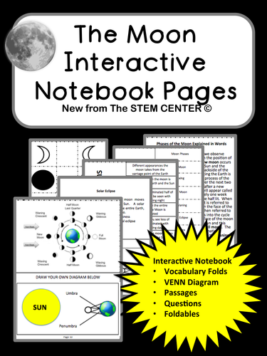 Moon Interactive Science Notebook