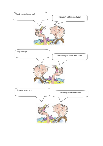 Printables Bfg Worksheets bfg worksheets davezan speech by julianne26 teaching resources tes