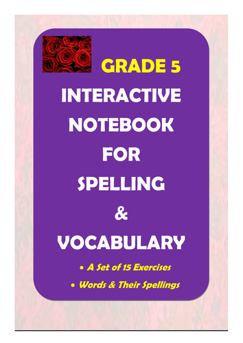 Grade 5: Spelling & Vocabulary Interactive Notebook