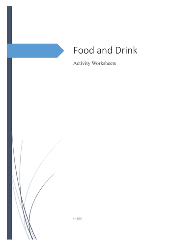 Food and Drink Worksheets