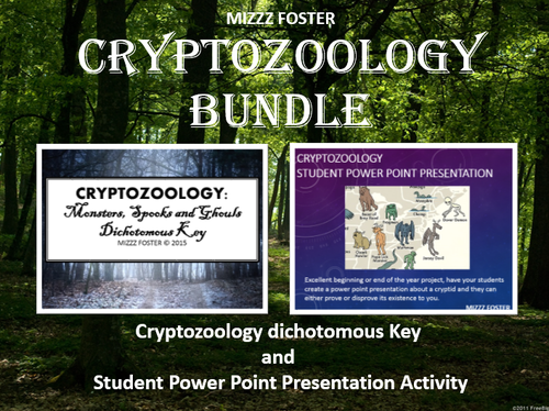 CRYPTOZOOLOGY BUNDLE: Dichotomous Key and Student Presentation Project