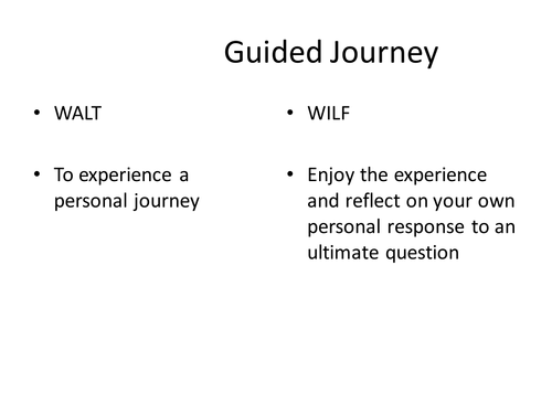 UTLIMATE QUESTIONS GUIDED JOURNEY 