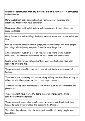 Life in a Favela - KS3