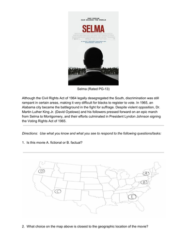 Movies 4 Social Studies - Selma - Civil Rights Movement
