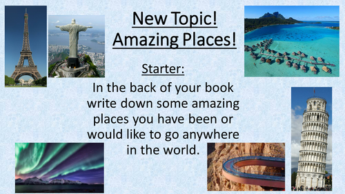 Amazing Places - SOW - All Resources