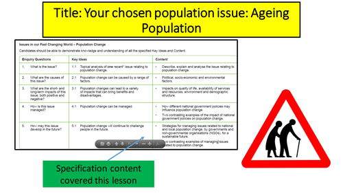 Ageing Population - revision OCR A