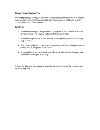 Response writing sample picture