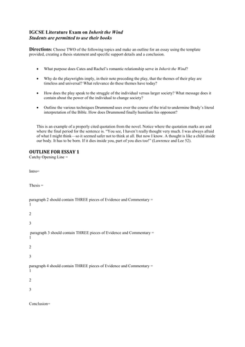 Inherit the wind essay