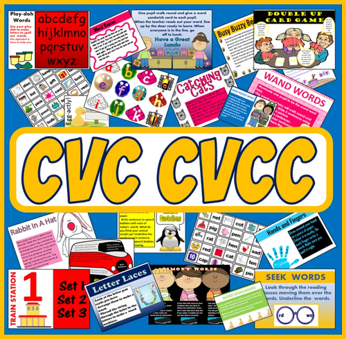 CVC AND CVCC WORDS - GAMES AND ACTIVITIES - LETTERS SOUNDS PHONICS SPELLINGS LITERACY ENGLISH