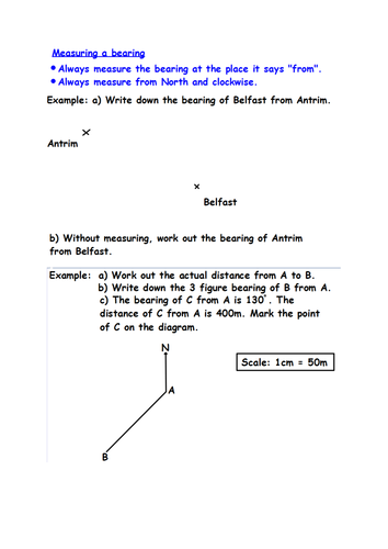 Bearings revision lesson