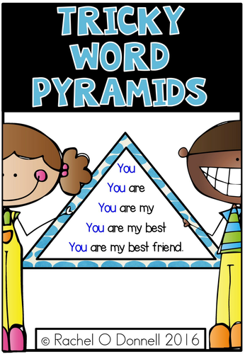 Tricky Words Fluency Pyramids